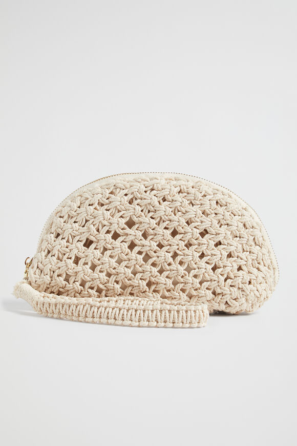 Crochet Rope Pouch  Natural  hi-res