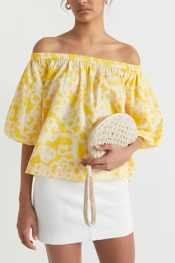 Crochet Rope Pouch  Natural  hi-res