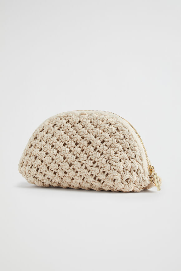 Crochet Rope Pouch  Natural  hi-res