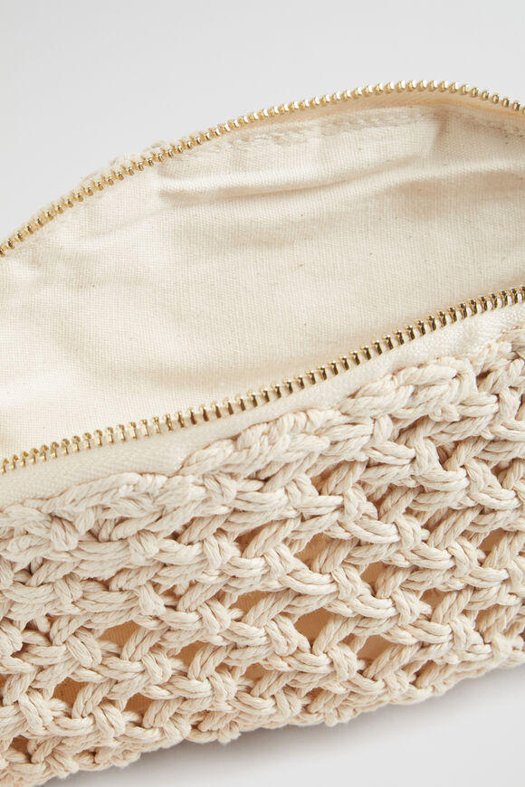 Crochet Rope Pouch  Natural  hi-res