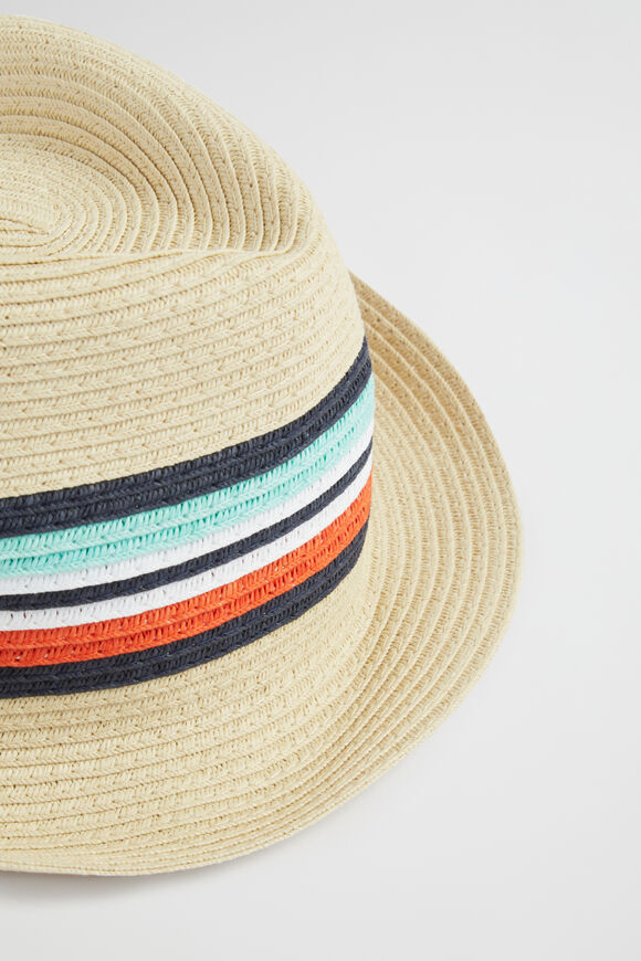 Colour Block Fedora  Multi  hi-res