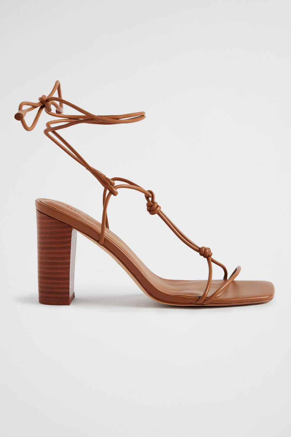 Taryn Knot Heel  Deep Tan