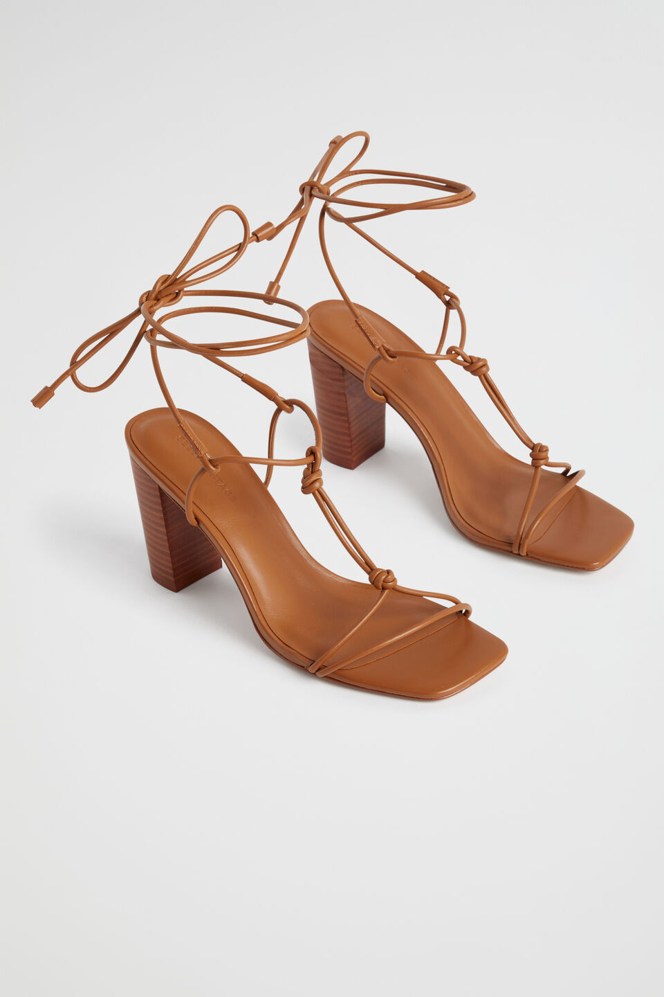 Taryn Knot Heel  Deep Tan