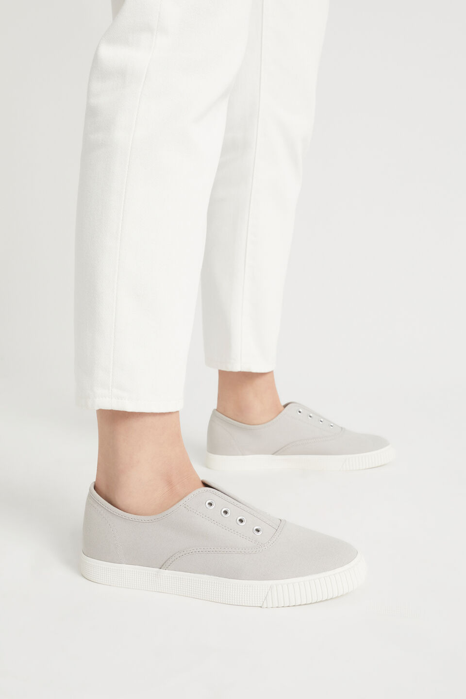 Rose Slip On Sneaker  Dove Grey