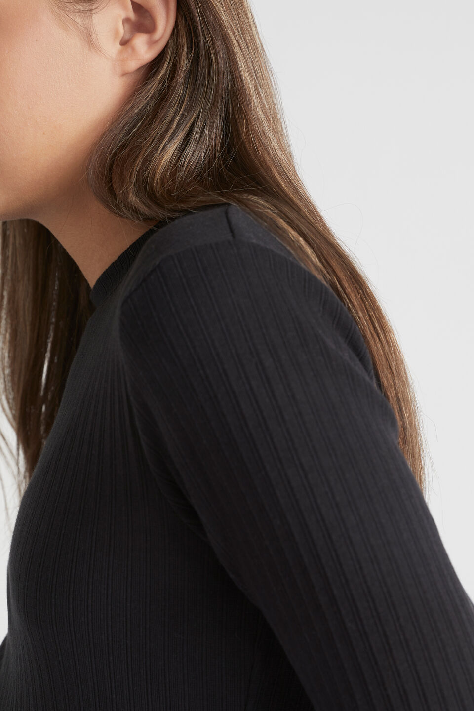 Core Rib Tee  Black