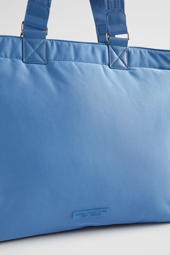 Heritage Logo Tote  Soft Cobalt  hi-res