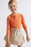 Funnel Rib Tee  Apricot  hi-res