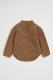 Fleece Zip Sweat  Cocoa  hi-res