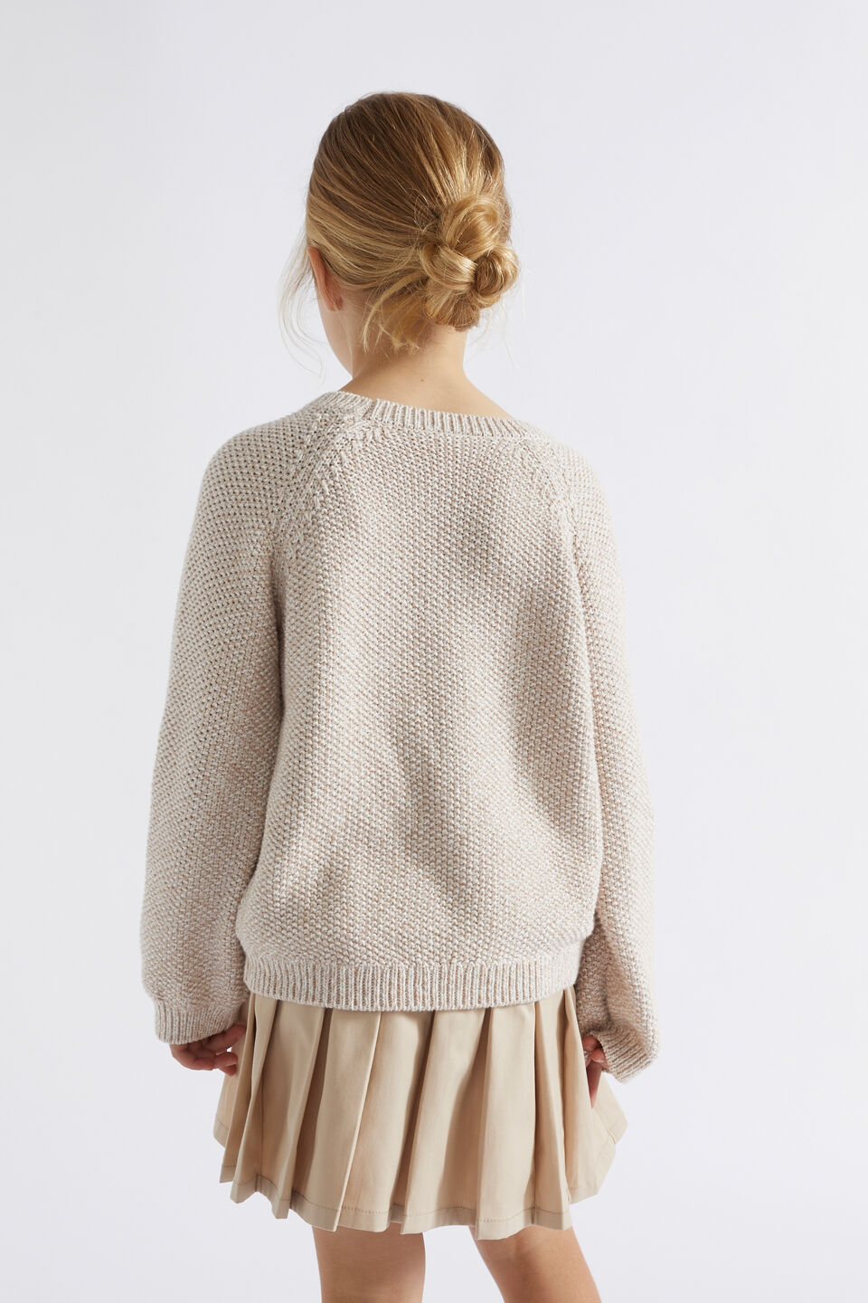 Speckle Cable Knit  Chai