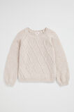 Speckle Cable Knit  Chai  hi-res