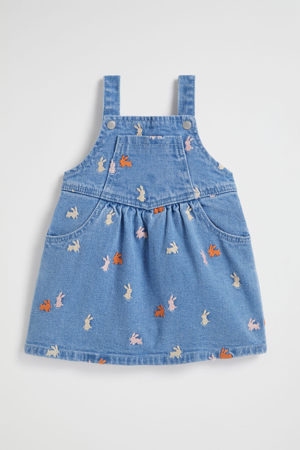 Bunny Denim Pinafore  Original Indigo