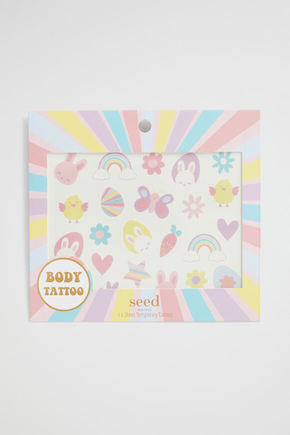 Bunny Rainbow Body Tattoo  Multi  hi-res