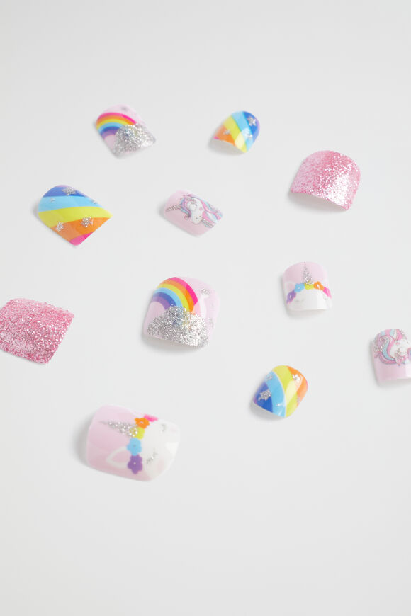Glitter Unicorn Press on Nails  Multi  hi-res