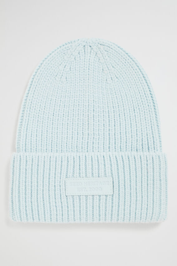 Heritage Rib Beanie  Ice Blue  hi-res