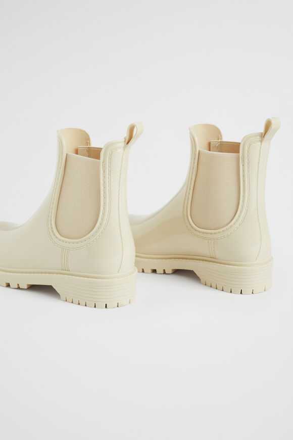 Gusset Shiny Gumboot  Stone  hi-res