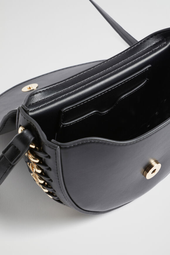 Chain Crossbody Bag  Black  hi-res