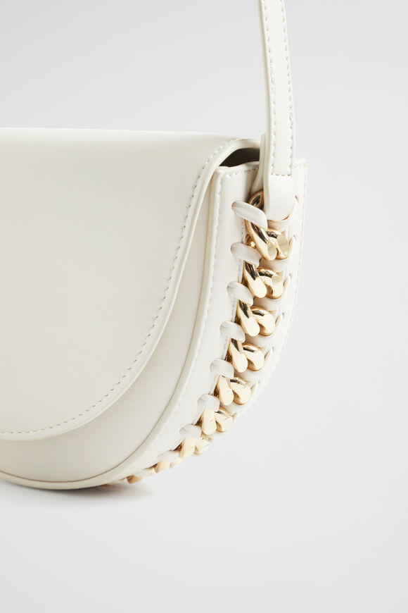 Chain Crossbody Bag  Bone  hi-res