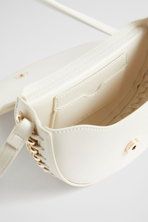 Chain Crossbody Bag  Bone  hi-res