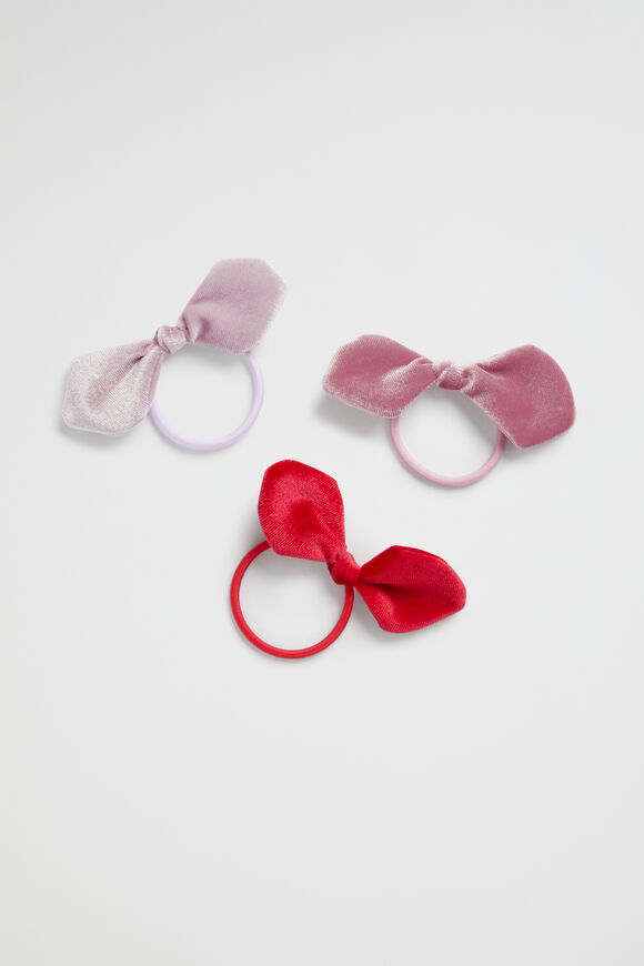Velvet Bow Elastic Pack  Multi  hi-res