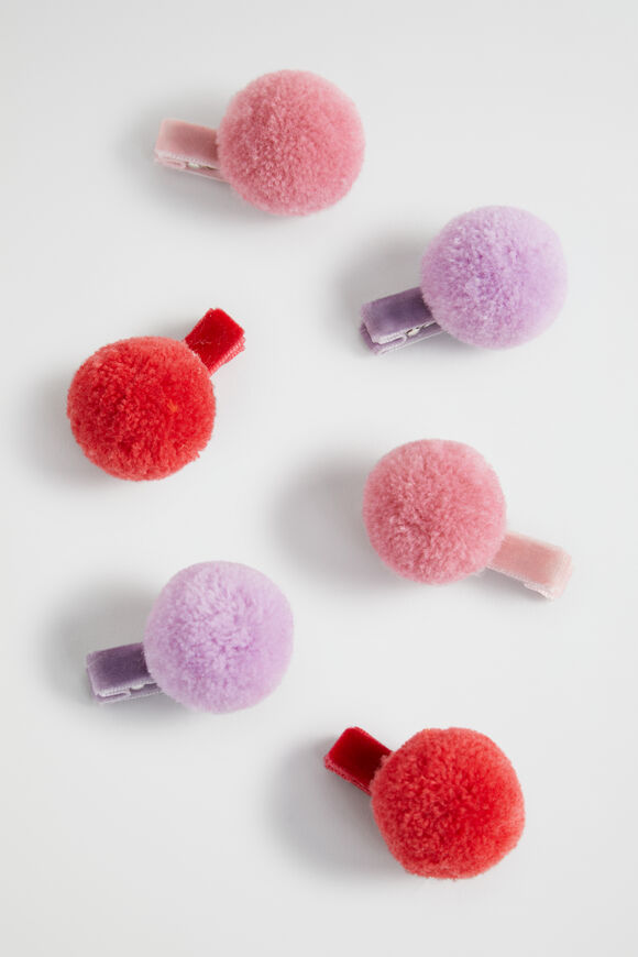 Unicorn Pom Pom Clip Pack  Multi  hi-res