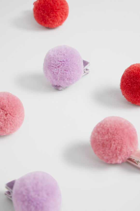 Unicorn Pom Pom Clip Pack  Multi  hi-res
