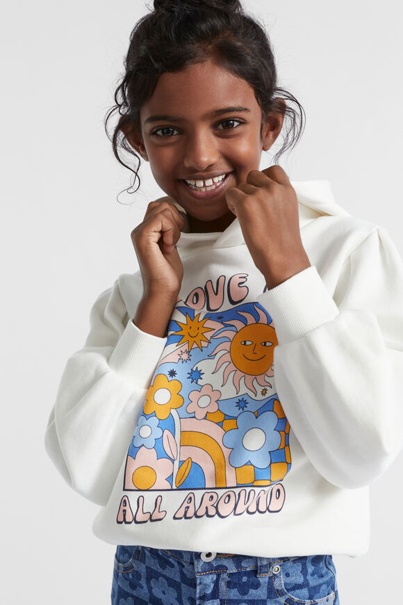 Love Is All Around Hoodie  Canvas  hi-res