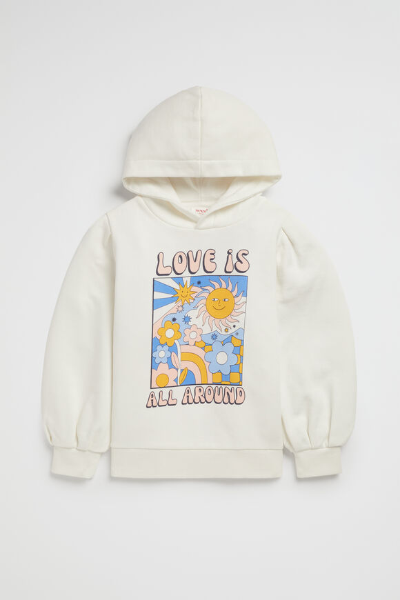 Love Is All Around Hoodie  Canvas  hi-res