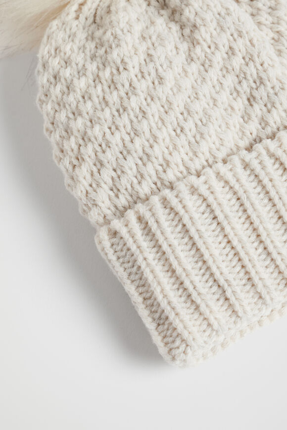 Knit Beanie  Oat Marle  hi-res