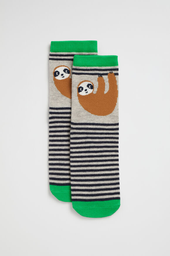 Sloth Sock  Multi  hi-res