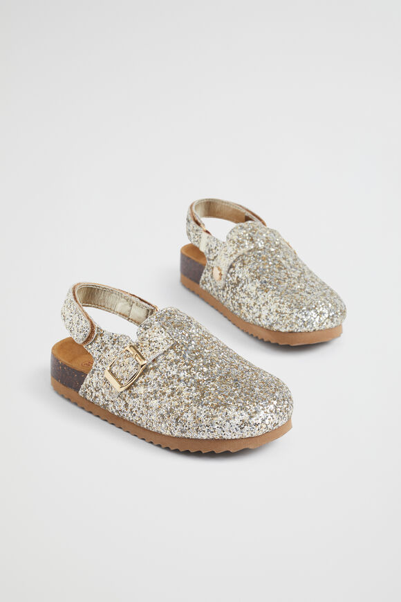 Glitter Clog  Silver Gold  hi-res