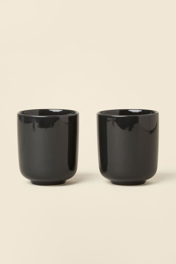 Lou Mug Pair  Charcoal  hi-res