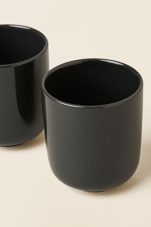 Lou Mug Pair  Charcoal  hi-res