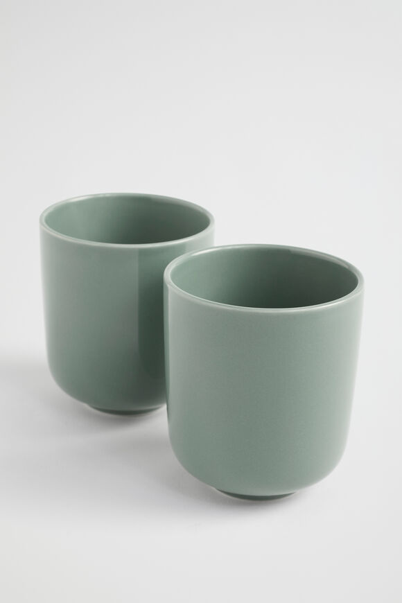 Lou Mug Pair  Eucalypt  hi-res