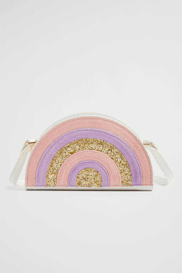 Velvet Rainbow Purse  Lilac  hi-res