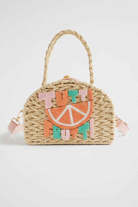 Straw Convertible Backpack  Multi  hi-res