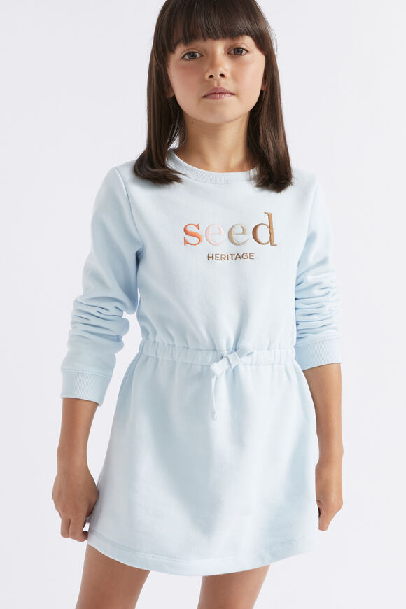 Core Logo Dress  Ice Blue  hi-res