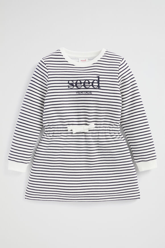 Core Logo Dress  Midnight Stripe  hi-res