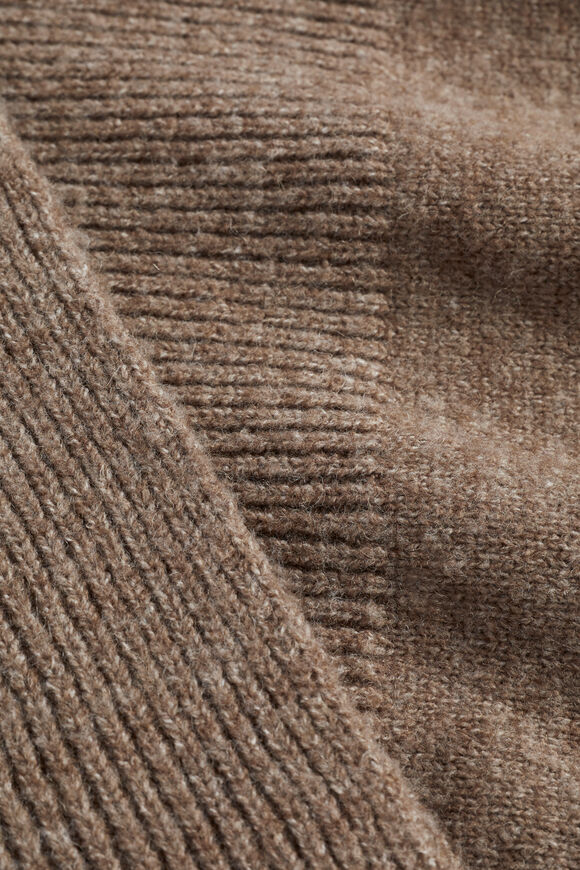 Rib Detail Poncho  Hazel  hi-res