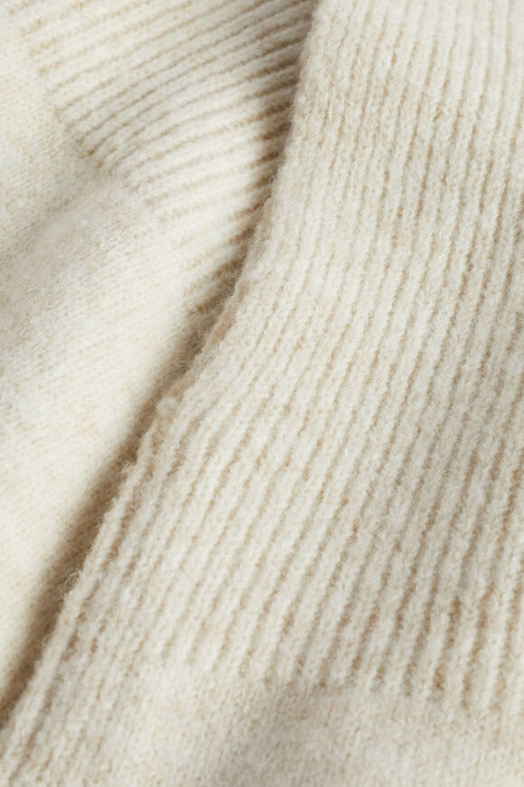 Rib Detail Poncho  Vanilla Cream  hi-res