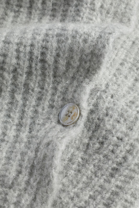 Roll Neck Poncho  Grey Marle  hi-res