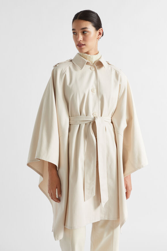 Trench Cape  Vanilla Cream  hi-res