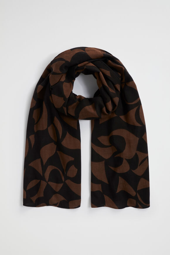Abstract Print Scarf  Hot Chocolate Abstract  hi-res