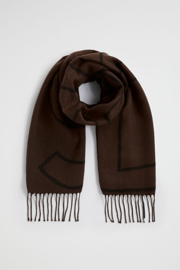 Abstract Seed Logo Scarf  Hot Chocolate  hi-res
