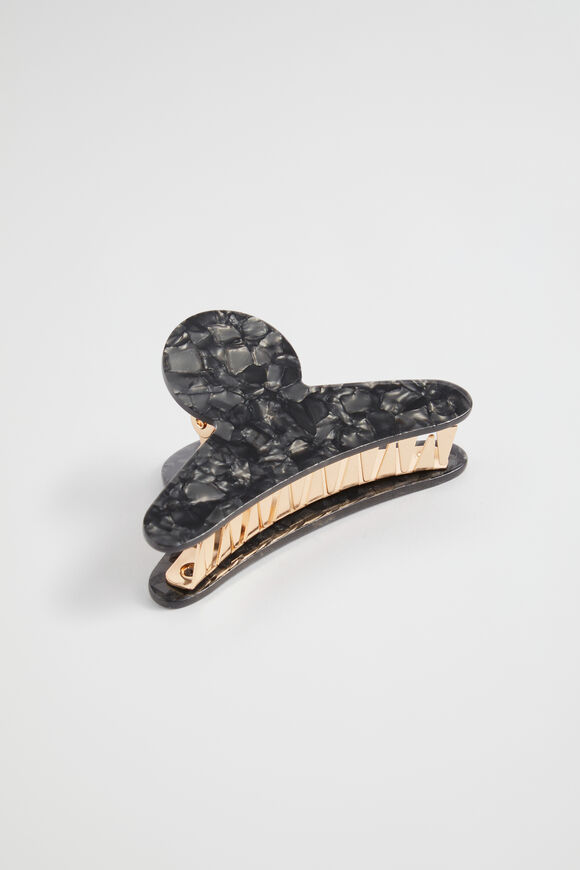 Tort Hair Clip  Black Tort  hi-res