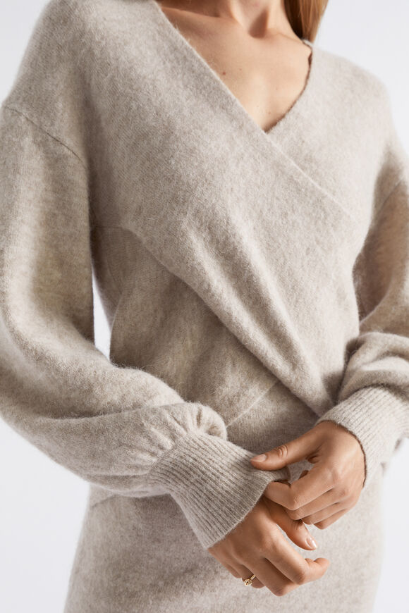 Cosy Knit Midi Dress  Light Storm Marle  hi-res