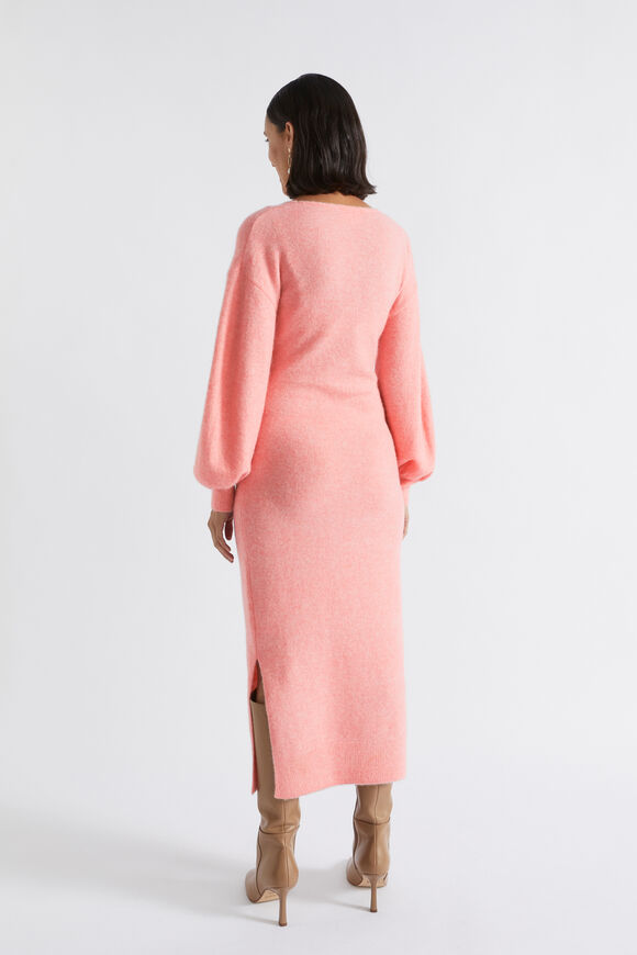 Cosy Knit Midi Dress  Pale Peony Marle  hi-res