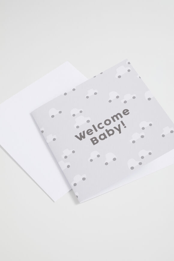 Large Welcome Baby Car Card  Multi  hi-res
