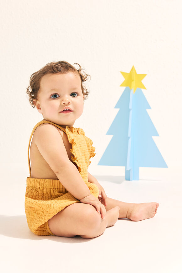 Frill Romper  Light Ochre  hi-res
