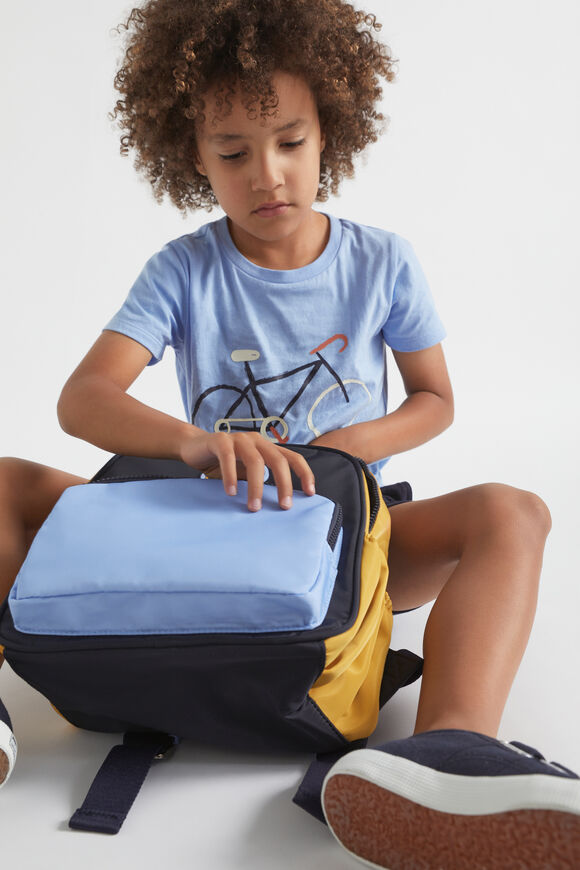 Colour Block Initial Backpack  F  hi-res