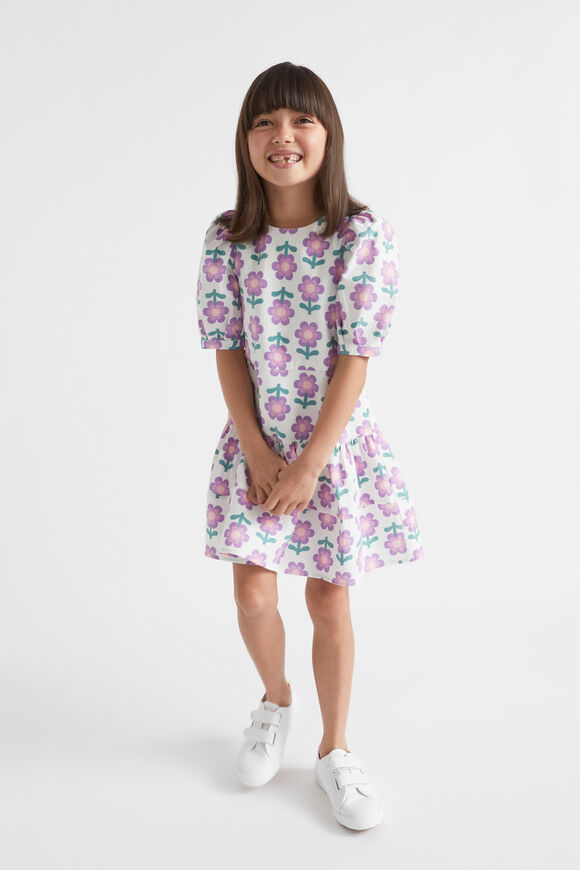 Retro Floral Dress  Multi  hi-res